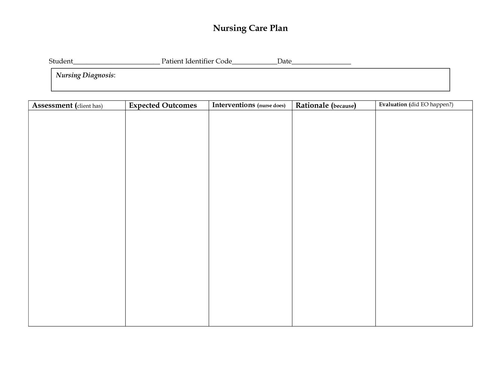 013 Template Ideas Nursing Care Plan Unbelievable Veterinary Within 