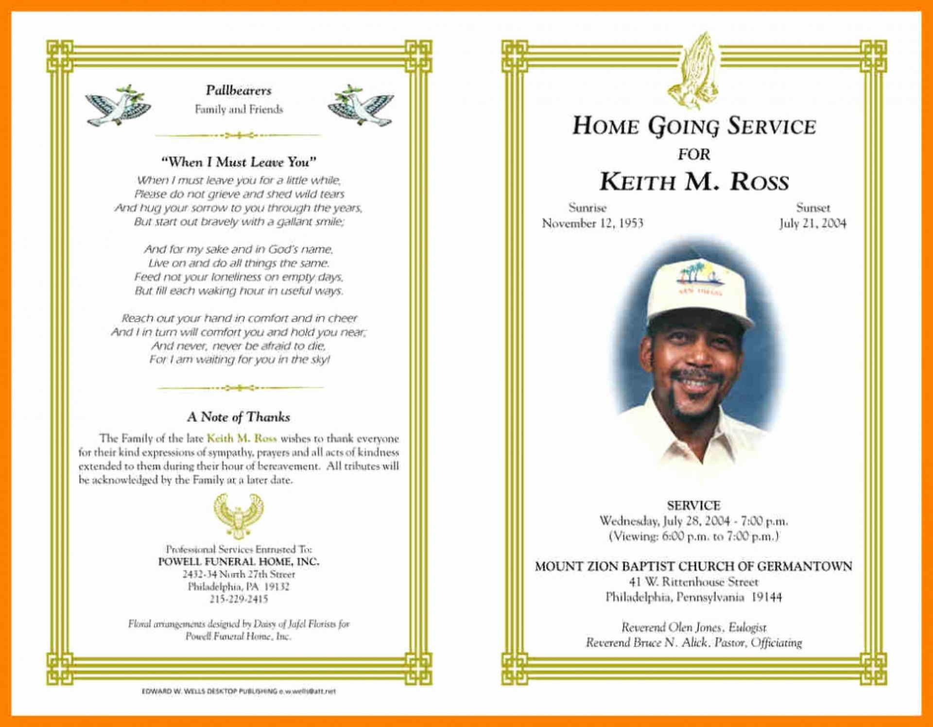 015 Template Ideas Free Memorial Rare Cards Editable Card Create Free