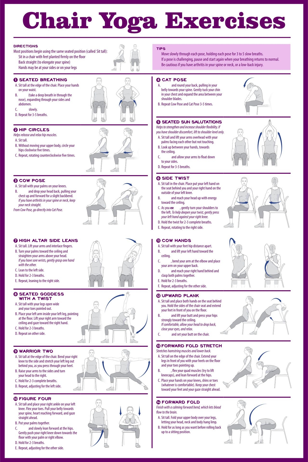 printable exercises for seniors with pictures