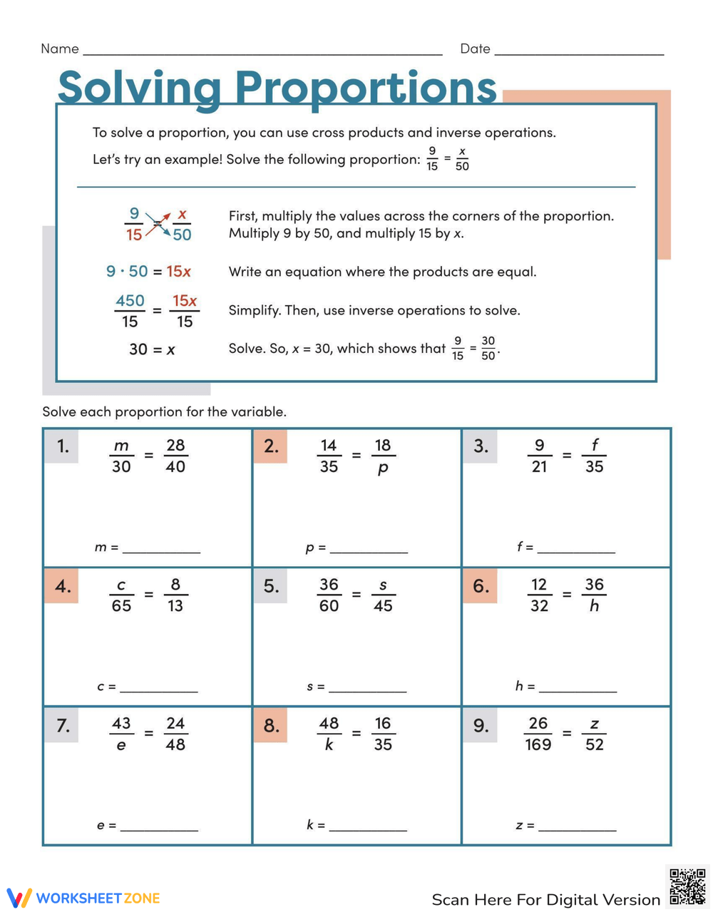 10 Free Printable Proportional Relationship Worksheets Worksheets 
