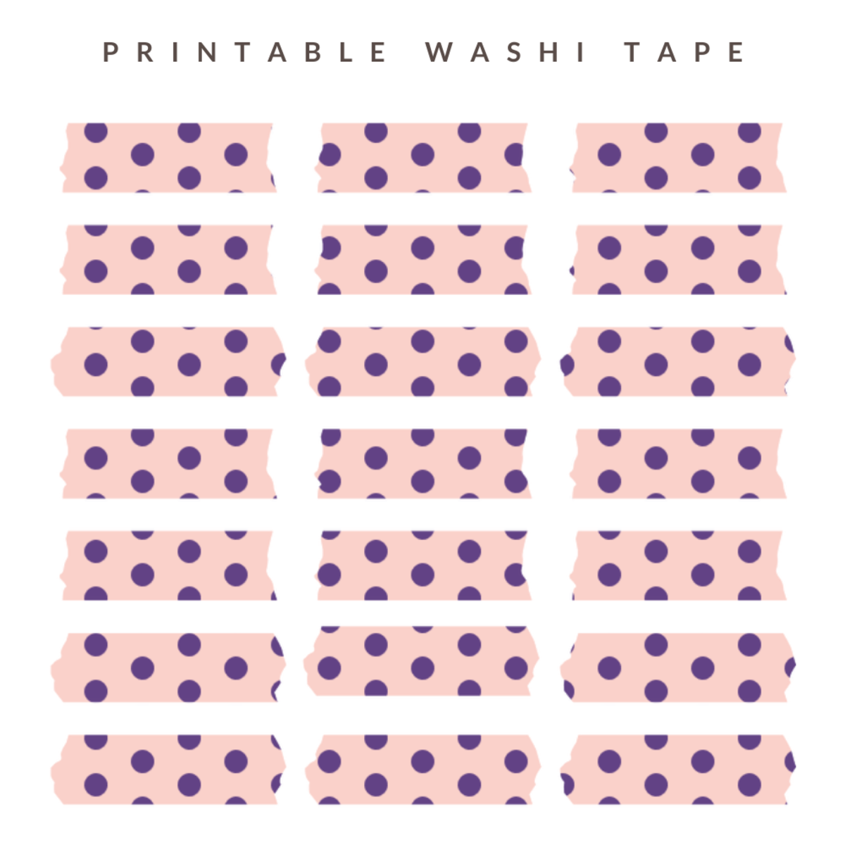 10 Printable Washi Tape Designs For Your Next Creative Project FeltMagnet
