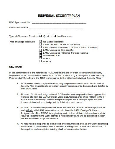 10 Security Plan Templates In Google Docs Word Pages PDF