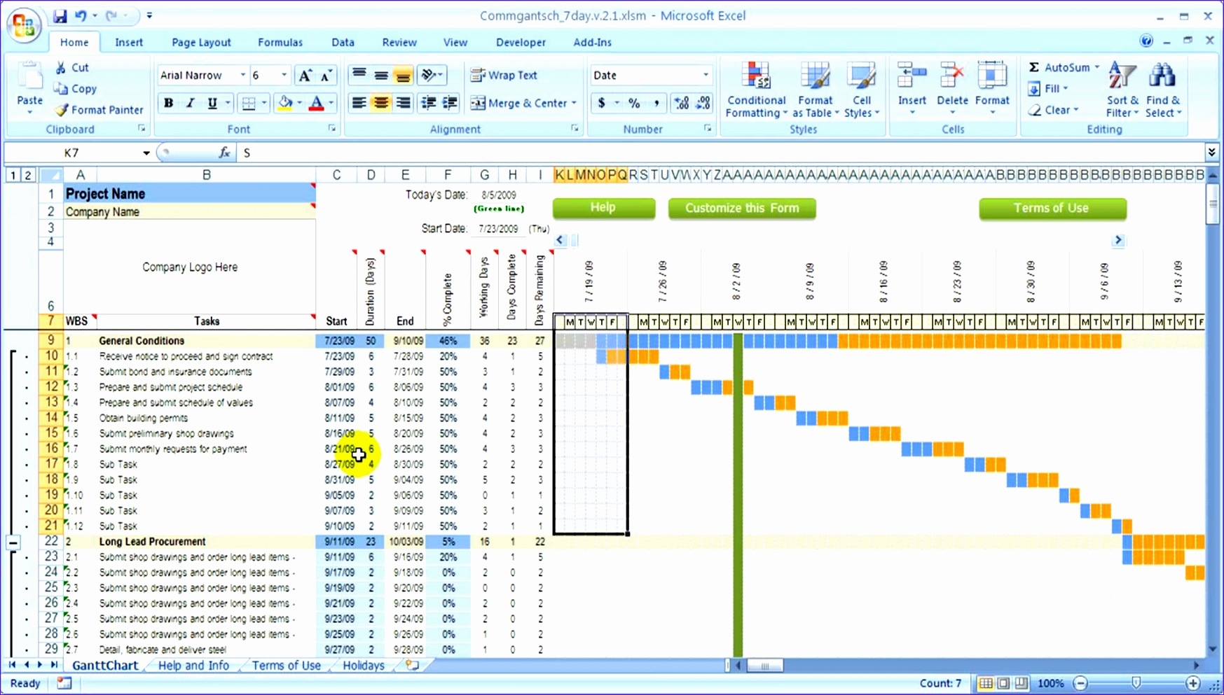simple project plan template