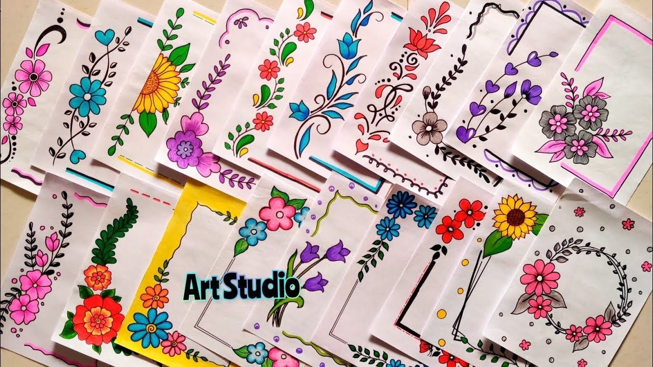 100 Beautiful Border Designs For School Projects