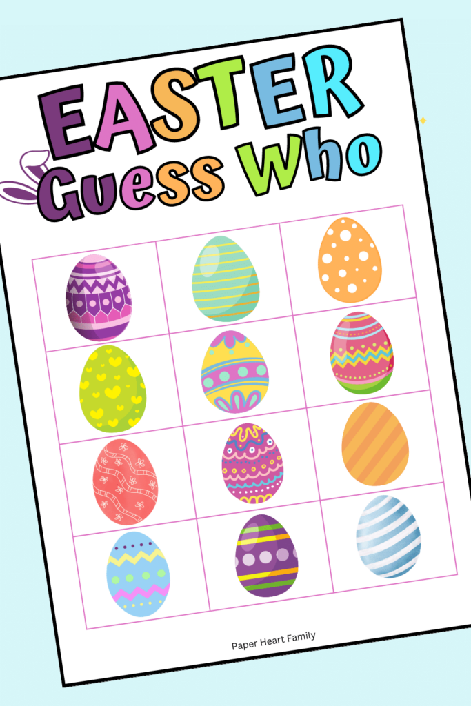 free printable easter board games
