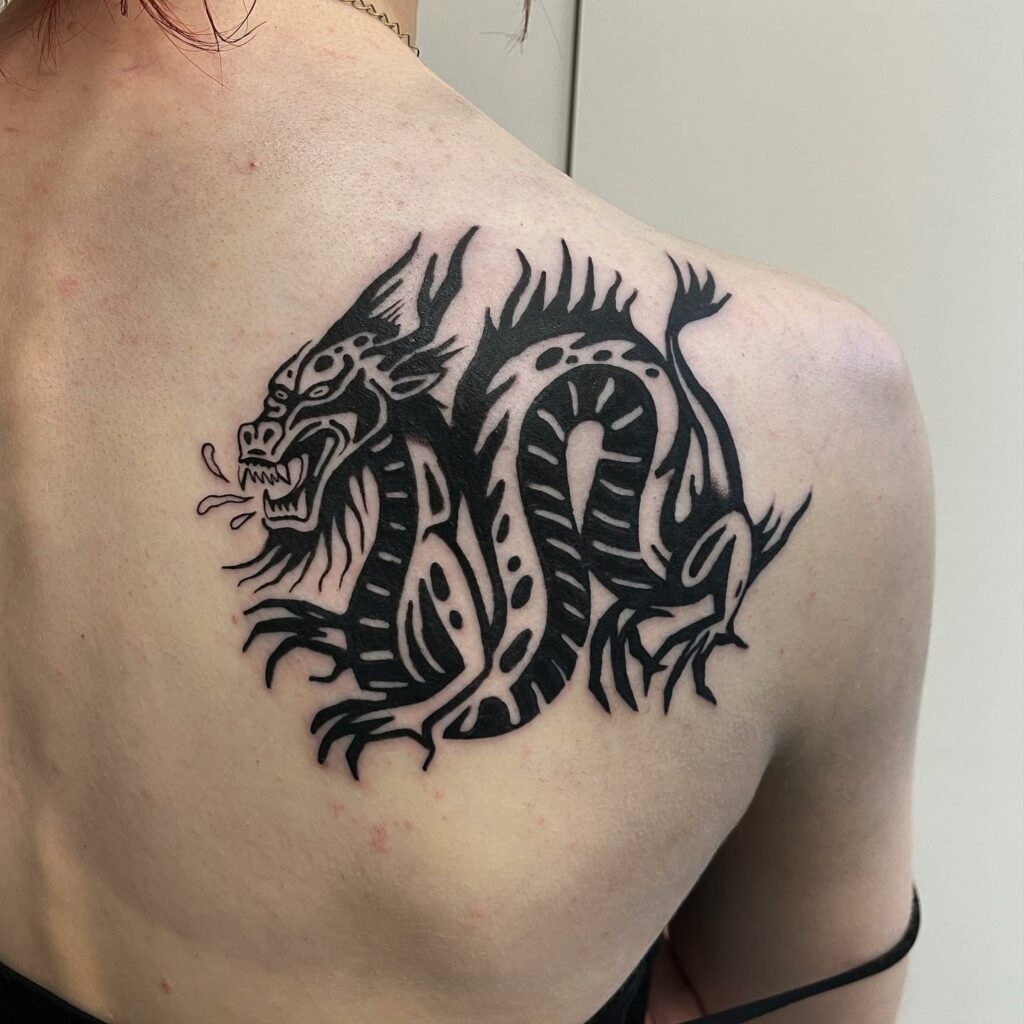 printable dragon tattoo designs