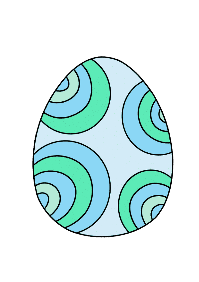 printable pictures of easter eggs