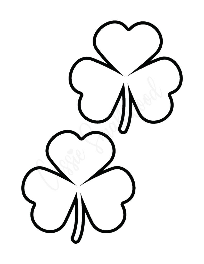 12 Unique Shamrock Templates Free Printable Cassie Smallwood