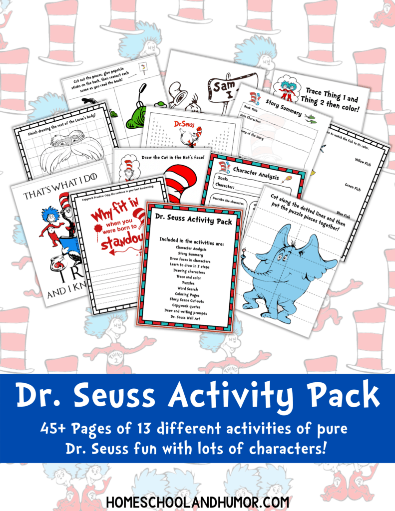 dr seuss printable activities