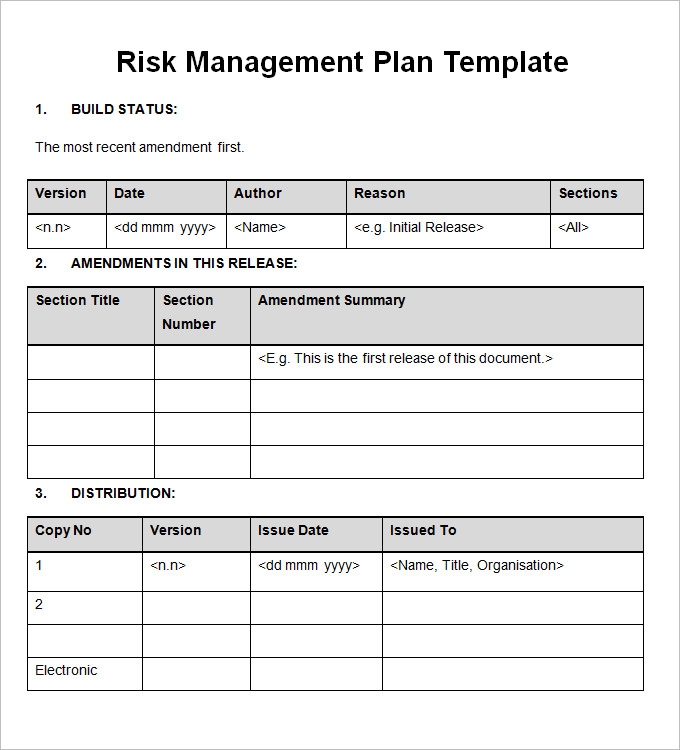 13 Risk Management Plan Templates Word Excel PDF Templates