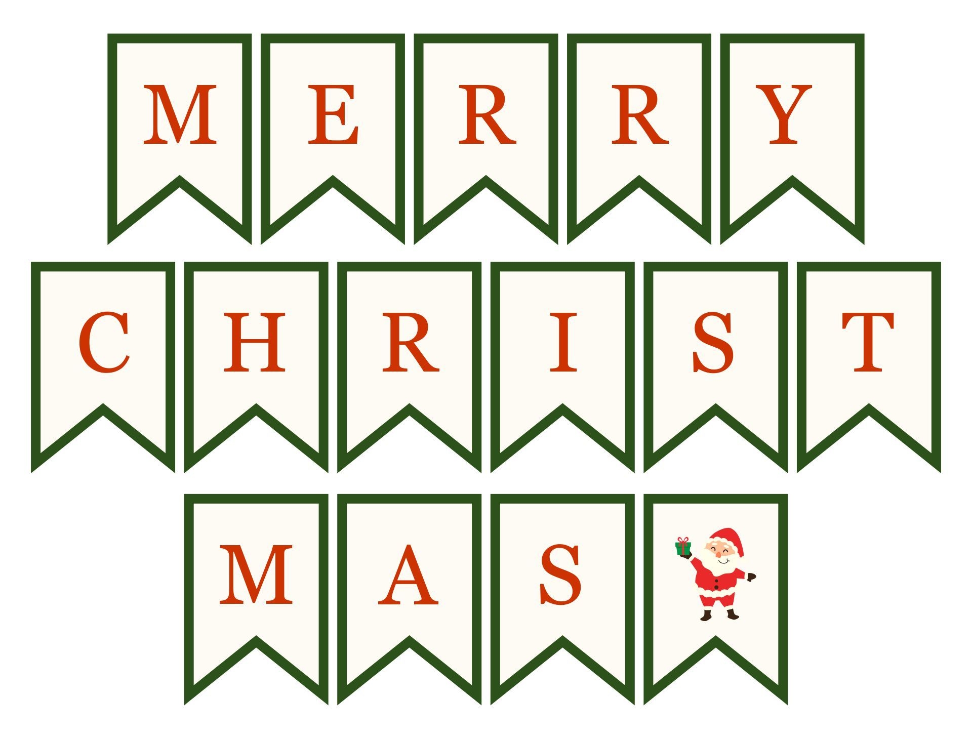 15 Best Merry Christmas Printable Letters For Free