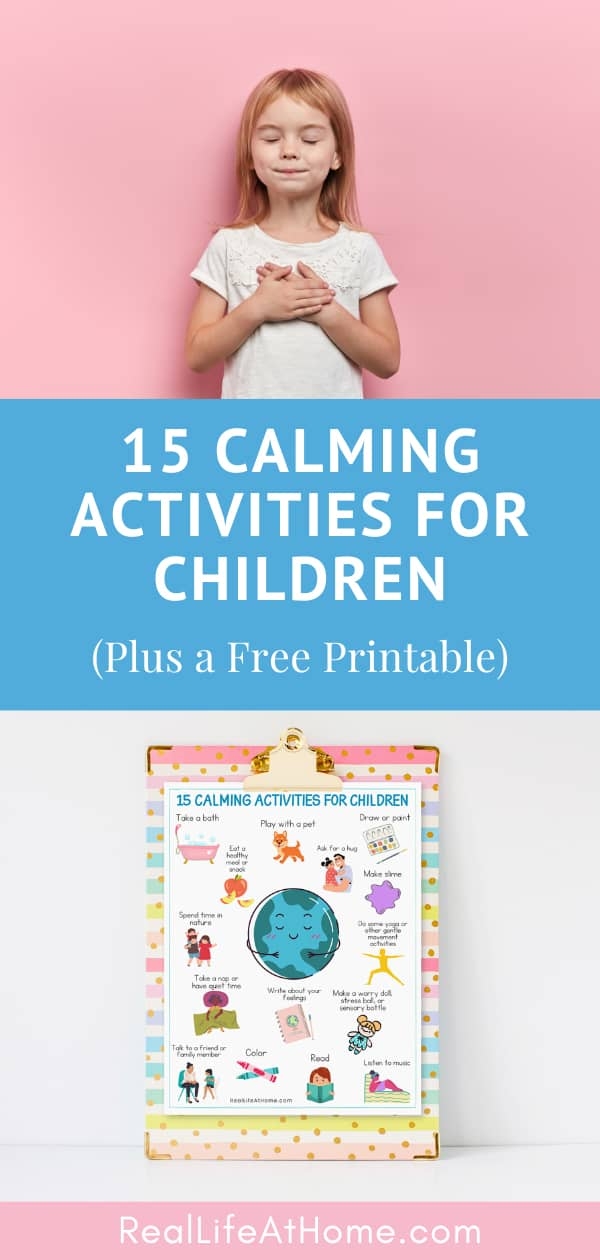 15 Calming Activities For Children Includes A Free Printable 