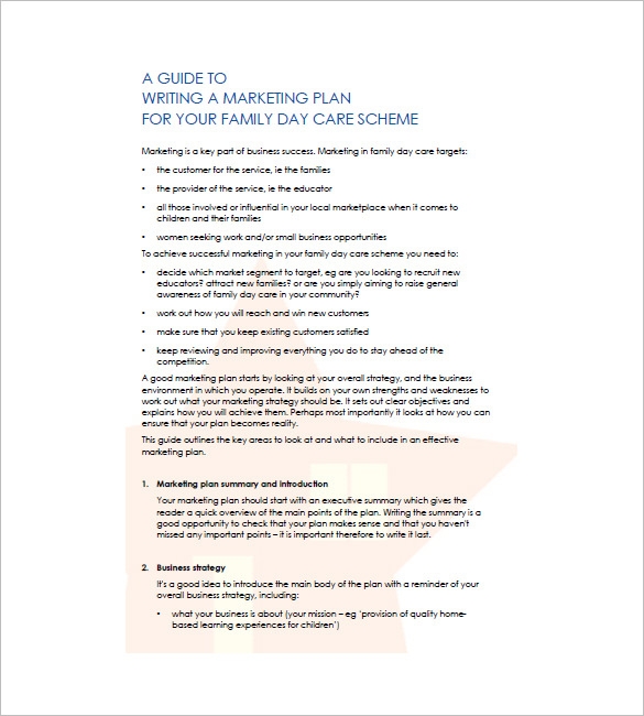 15 Daycare Business Plan Template Free Word Excel PDF Format Download