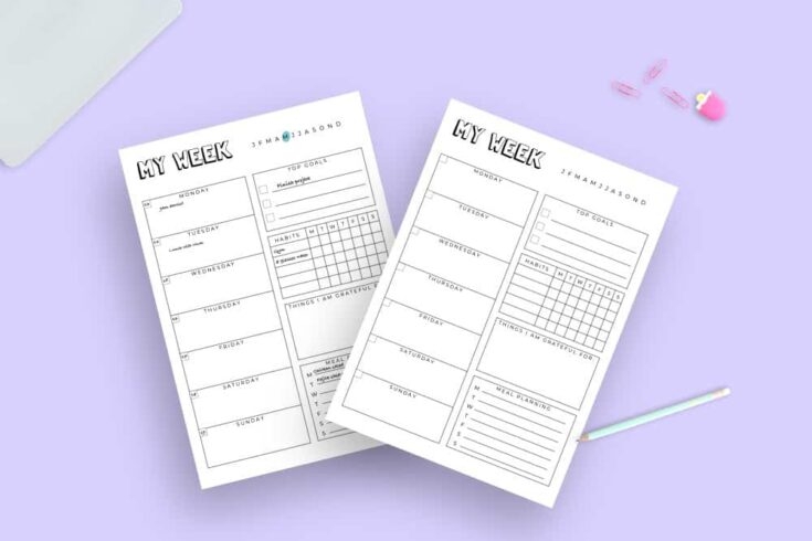 15 Totally FREE Bullet Journal Printable To Organize Your Life In 2022
