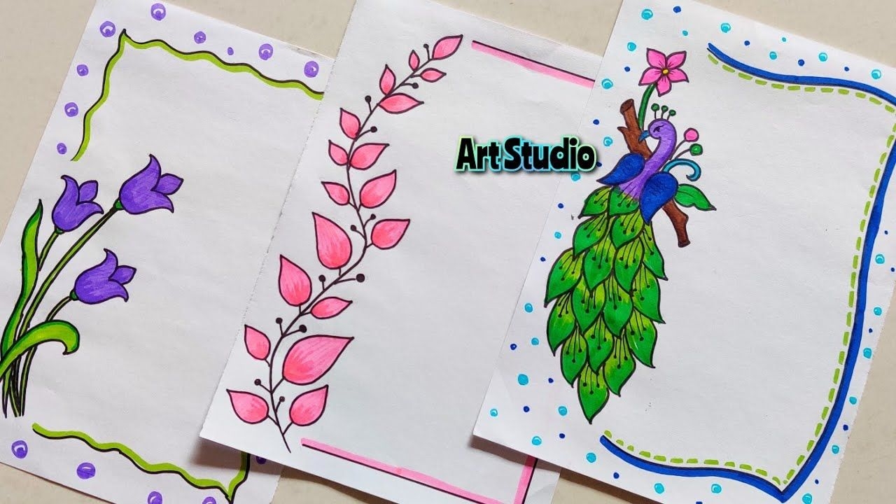 150 Beautiful Border Design 150 Border Design For Project File 