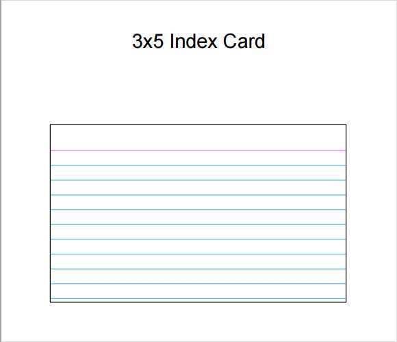 printable 4x6 index card template