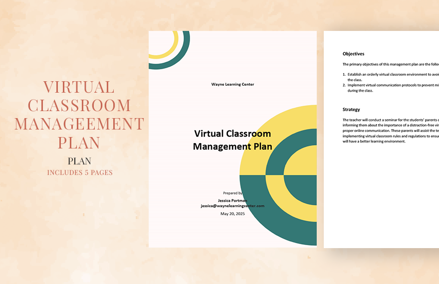 18 Classroom Management Plan Templates Free PDF Word Format Download