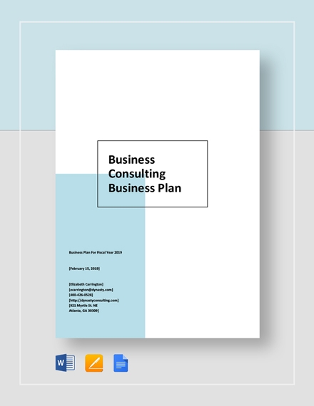 18 Consulting Business Plan Templates Free Word PDF Format Download