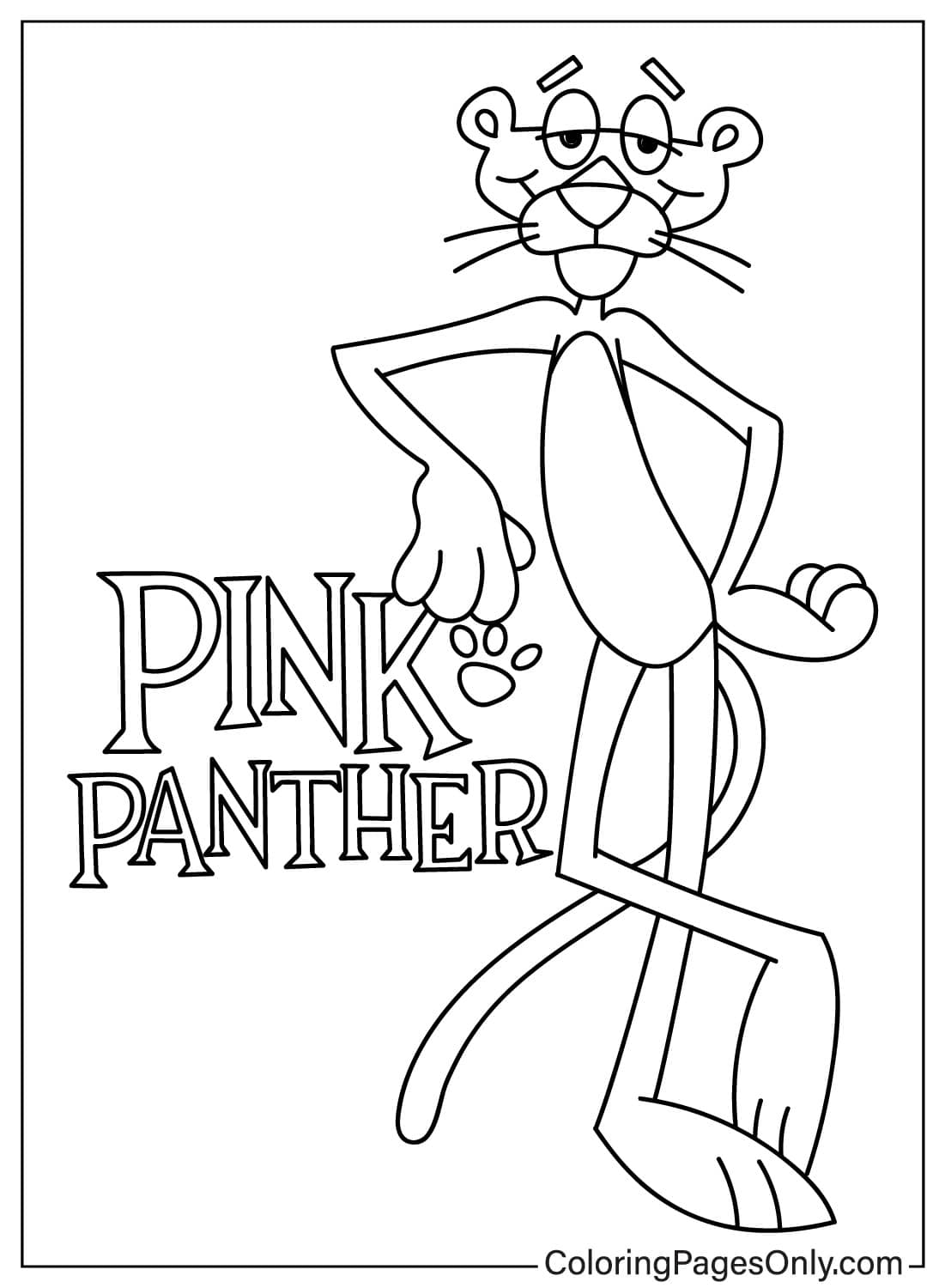 pink panther activity page printable