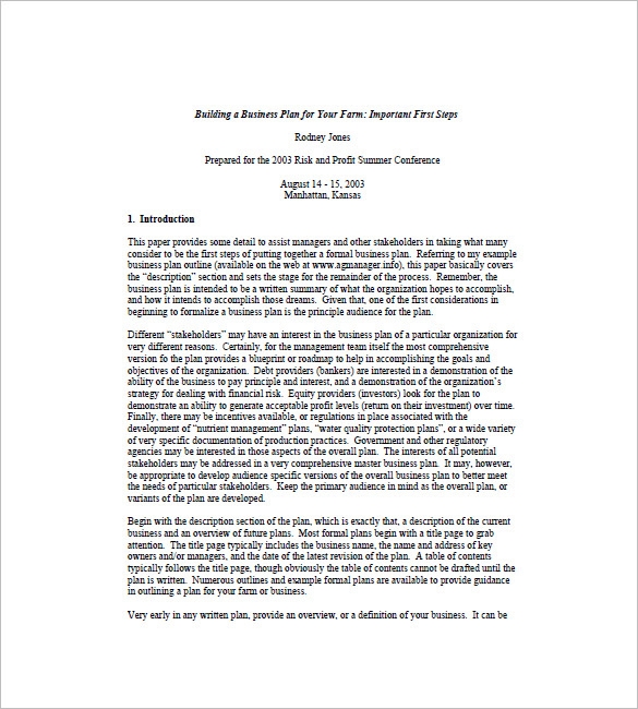 19 Farm Business Plan Templates Word PDF Excel Google Docs Apple 