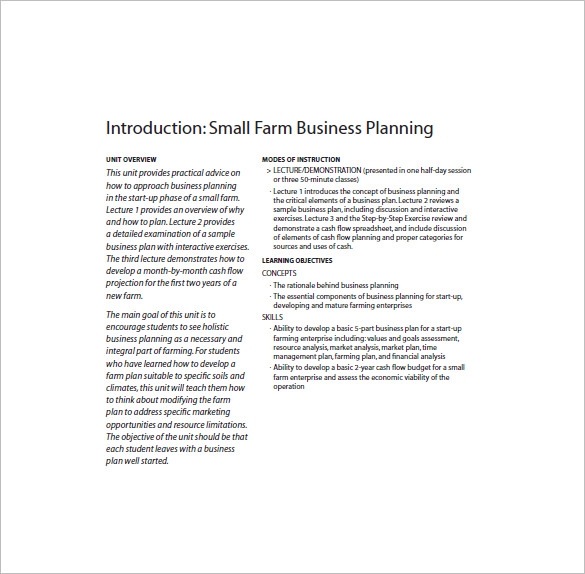 19 Farm Business Plan Templates Word PDF Excel Google Docs Apple