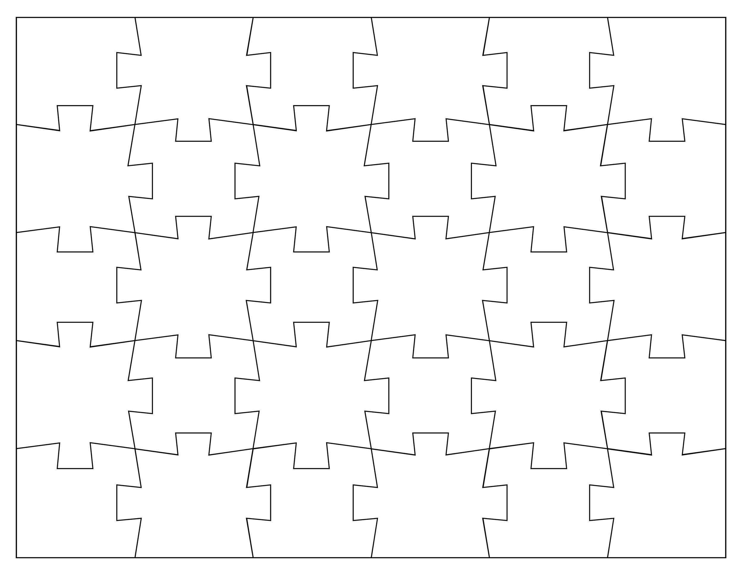 19 Printable Puzzle Piece Templates Template Lab