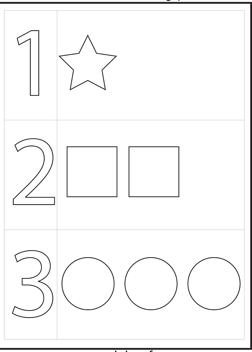 3 year old activities printables