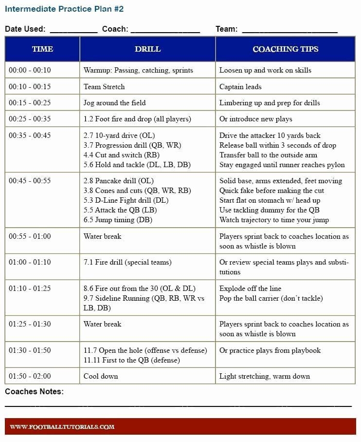 baseball practice plan template