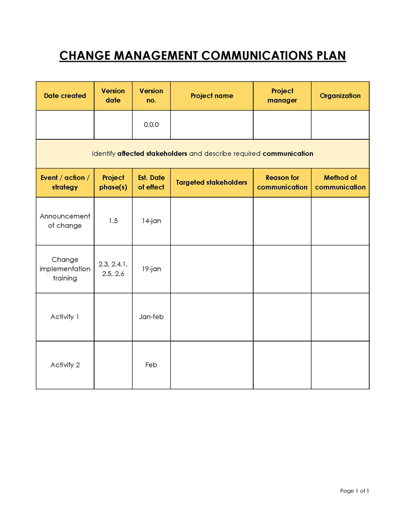 20 FREE Communication Plan Templates Word Excel