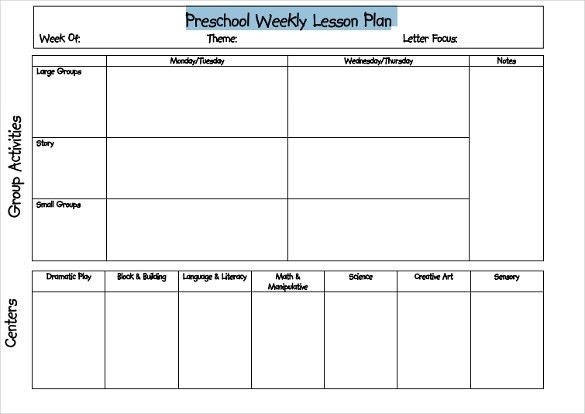 20 Free Editable Lesson Plan Template
