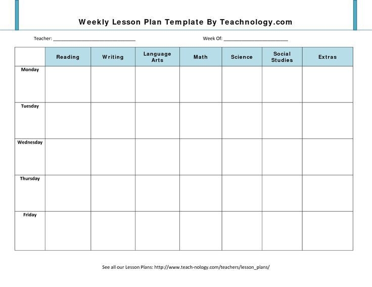 20 Free Editable Lesson Plan Template