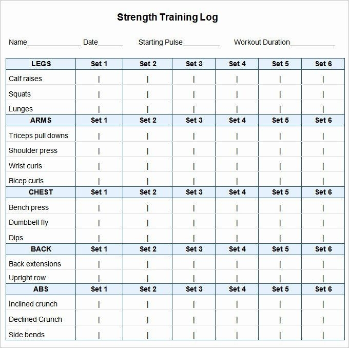 20 Personal Trainer Workout Plan Template Simple Template Design