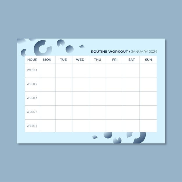 2024 Monthly Workout Calendar Printable Infoupdate