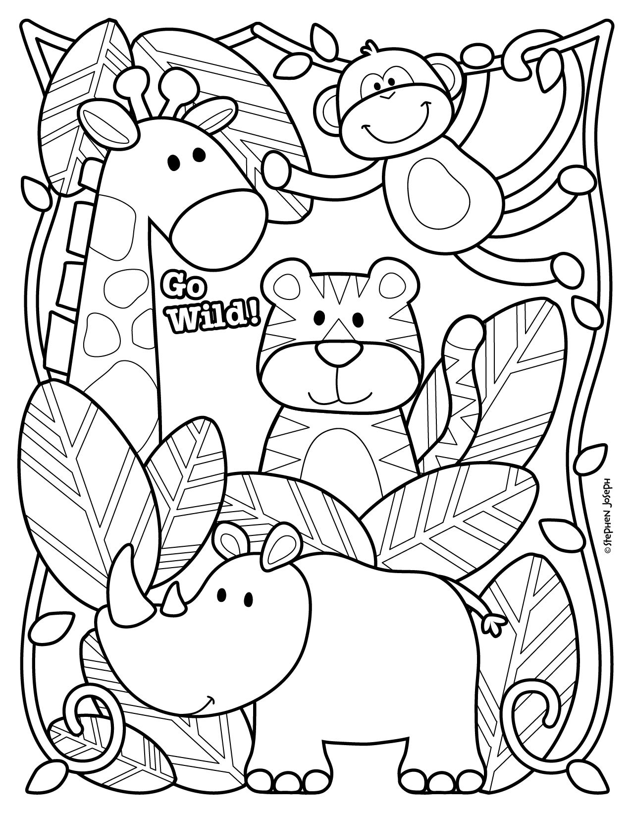 printable pictures to color of animals