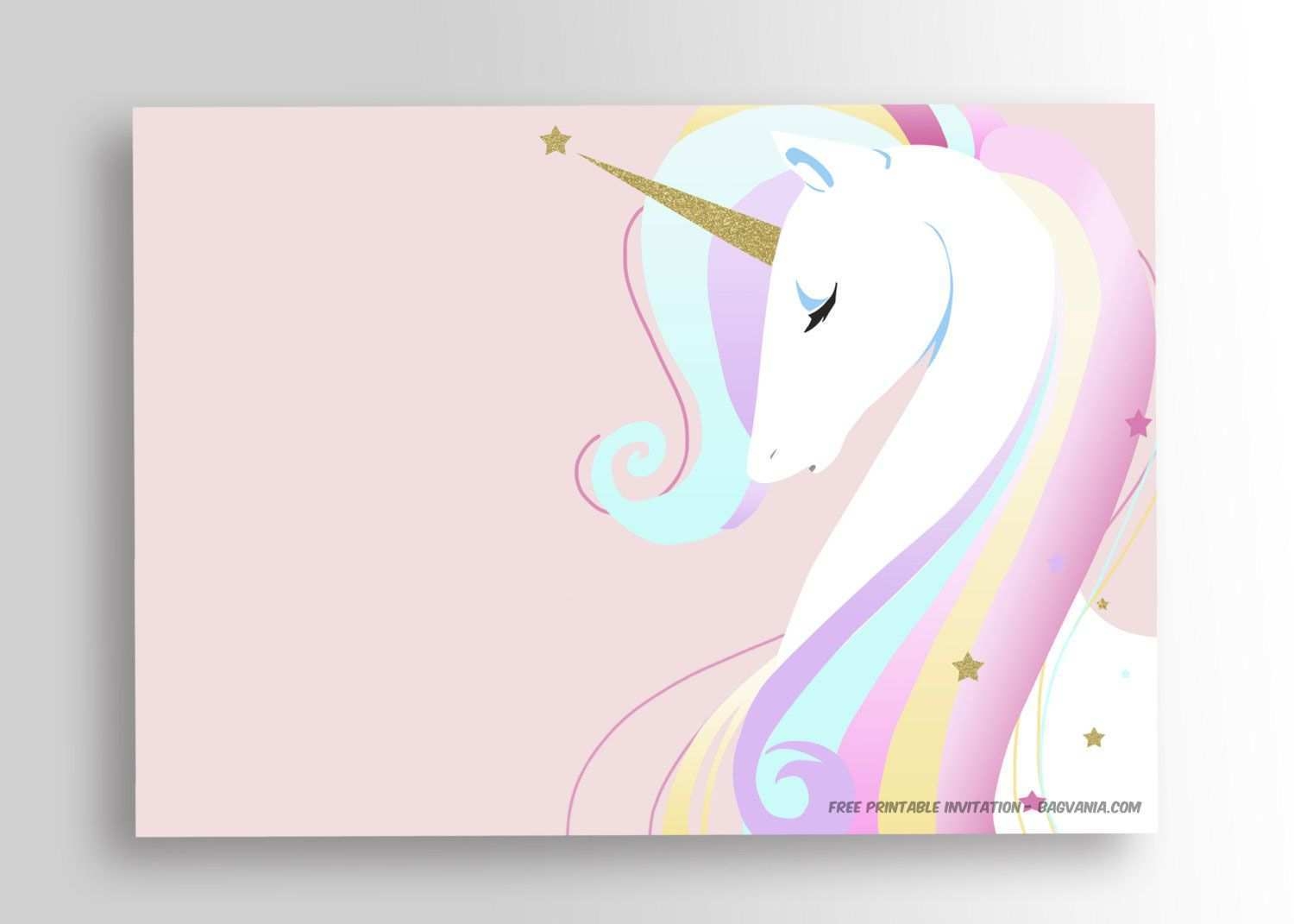 24 Free Printable Unicorn Card Template Free Layouts For Unicorn Card