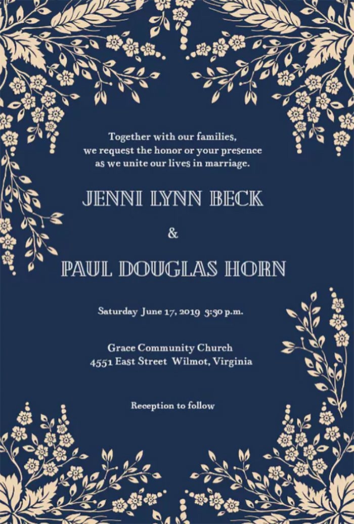 25 Free Printable Wedding Invitations