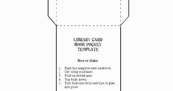 26 Standard Library Checkout Card Template Printable Templates With
