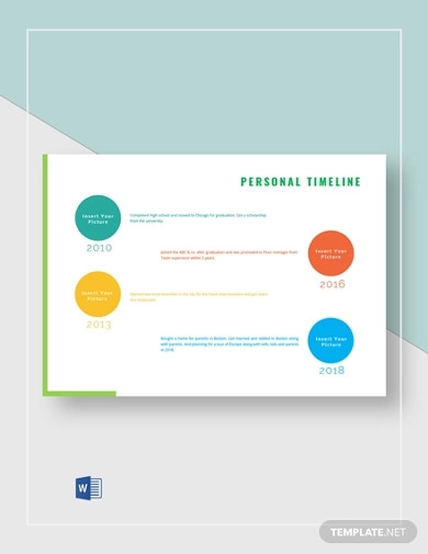 personal timeline activity printables