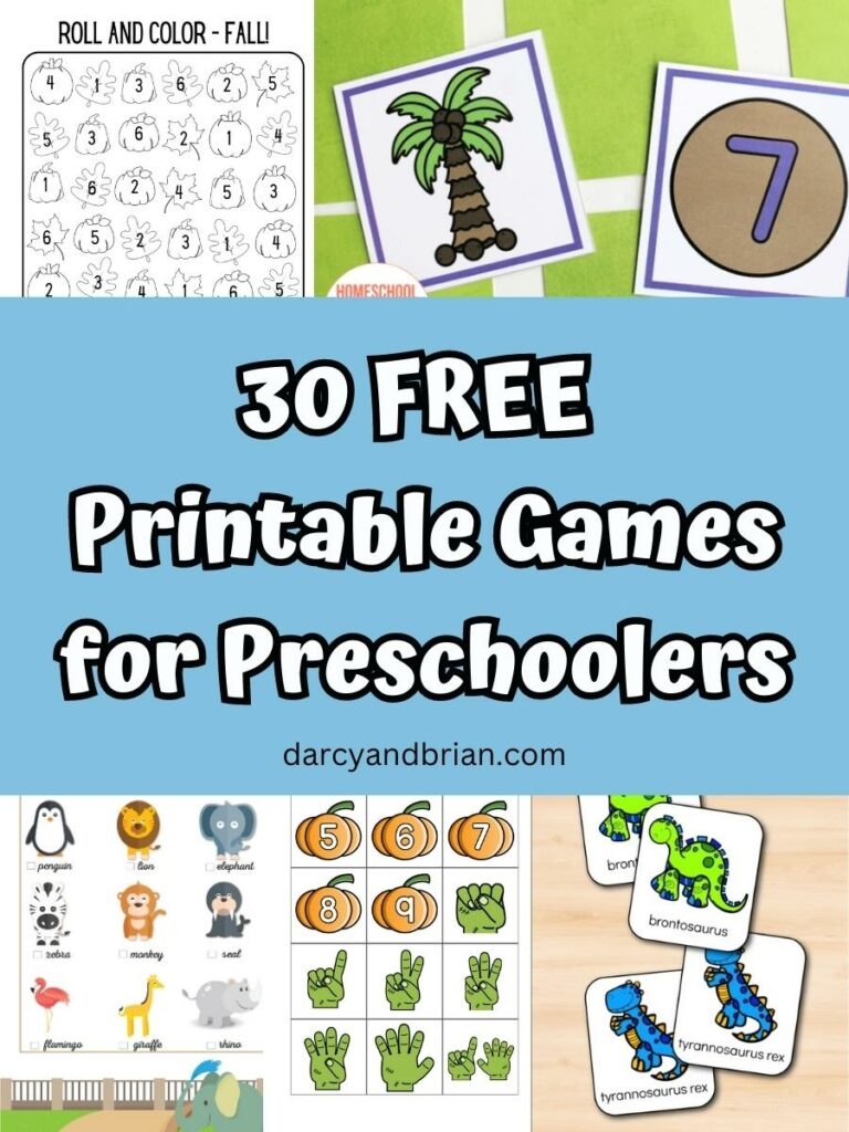 30 Free Printable Games For Preschoolers Worksheets Library