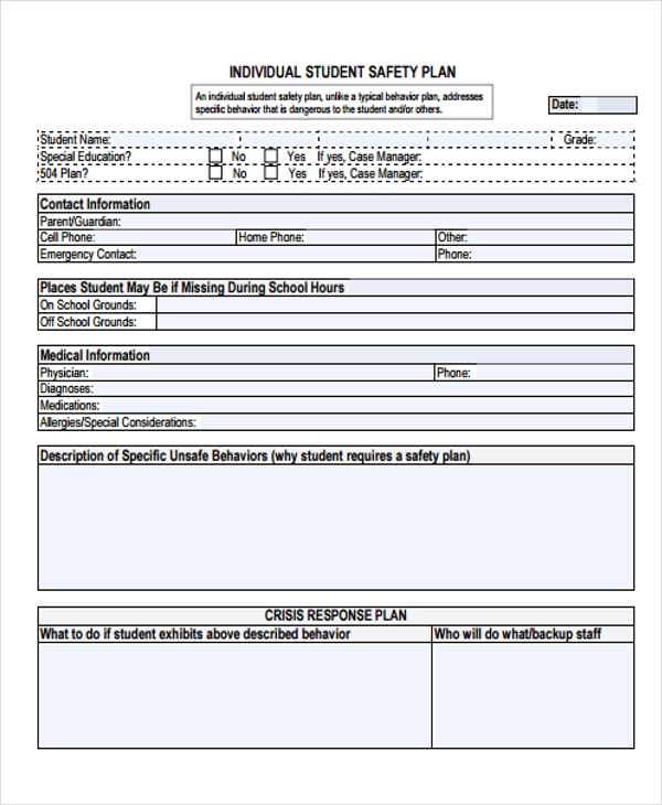 35 Safety Plan Formats Word Docs PDF