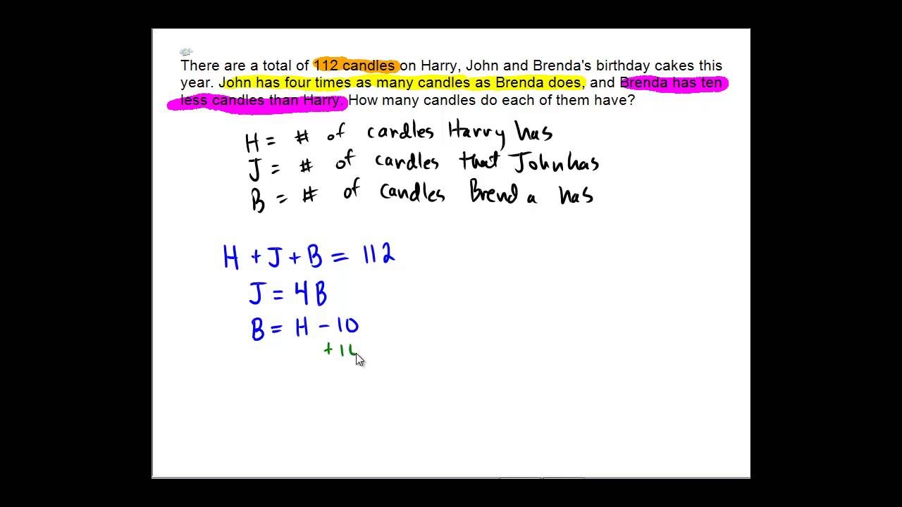 3x3 System Of Equations Word Problems Worksheet Equations Worksheets