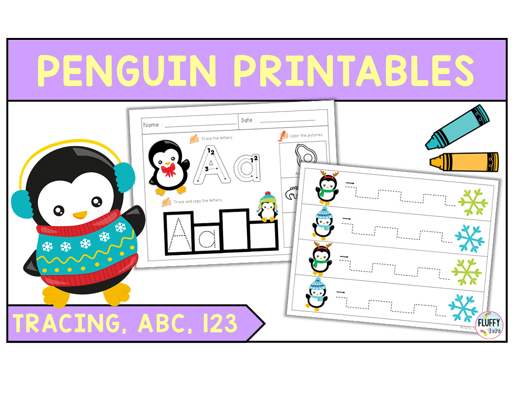 4 Adorable Penguin Theme Preschool Activities Books FluffyTots