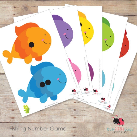 free printable fish matching game