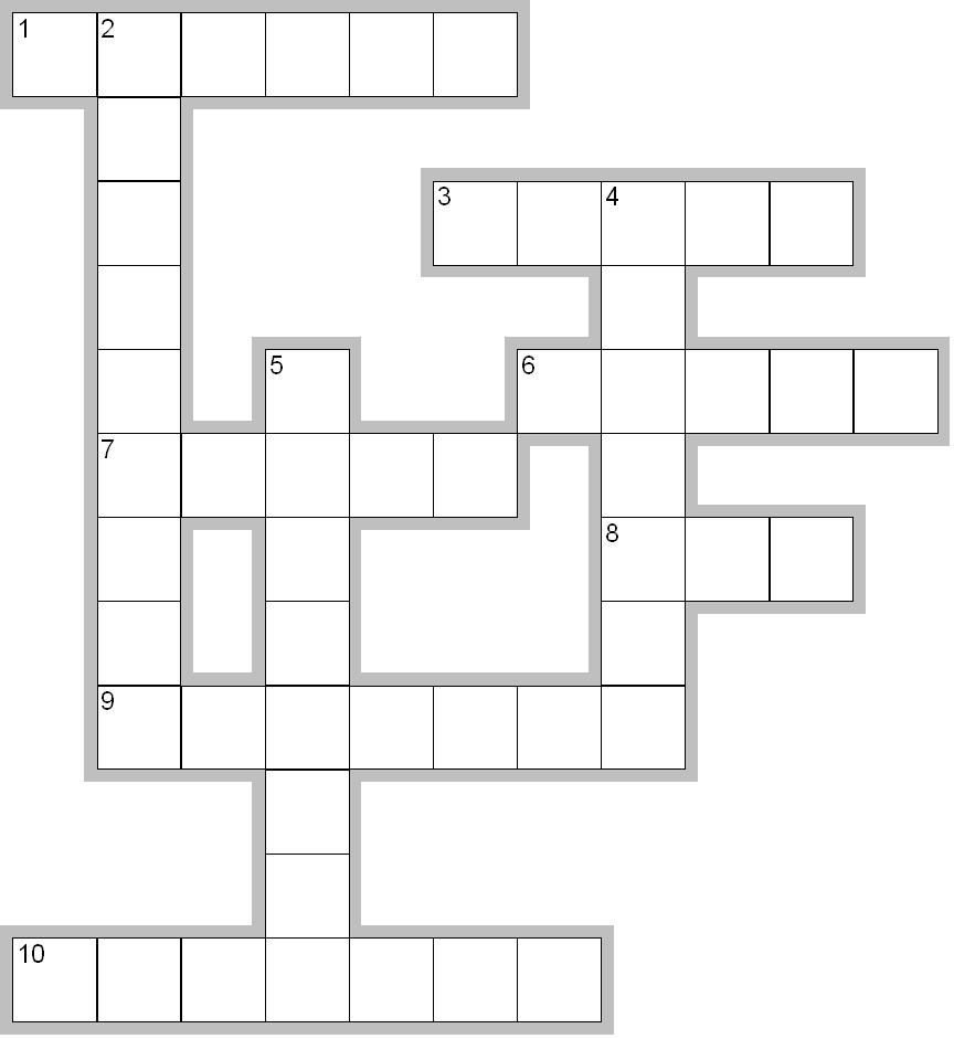 crossword puzzle templates