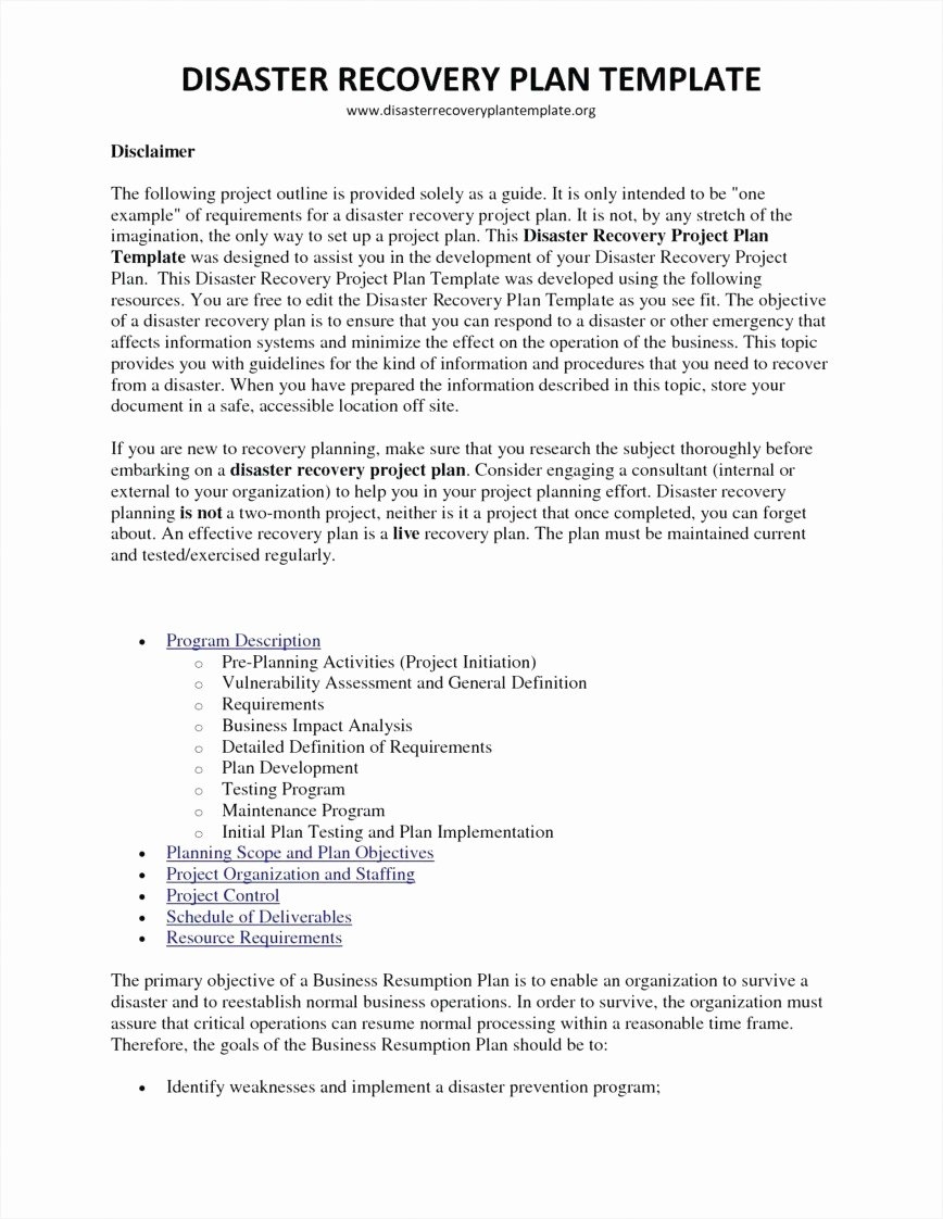 40 Continuity Of Operations Plan Template Hamiltonplastering
