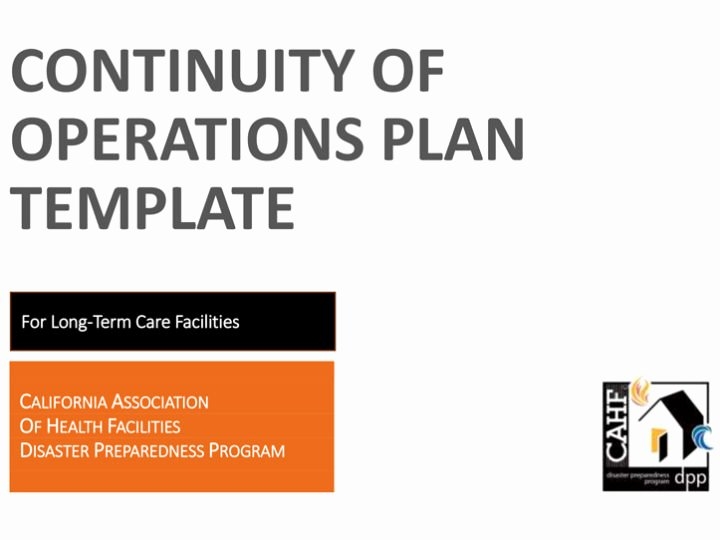 40 Continuity Of Operations Plan Template Hamiltonplastering