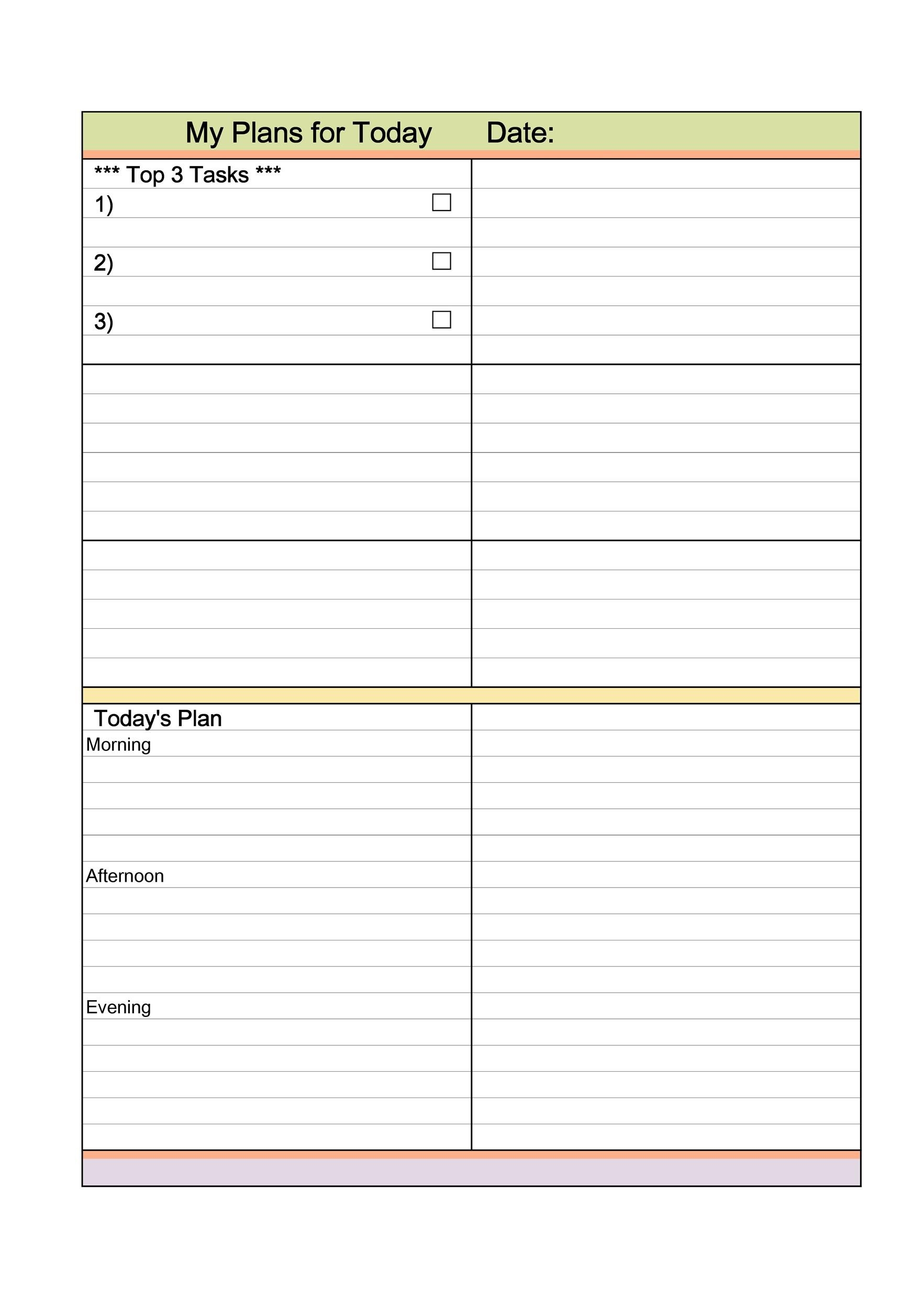 47 Printable Daily Planner Templates FREE In Word Excel PDF 