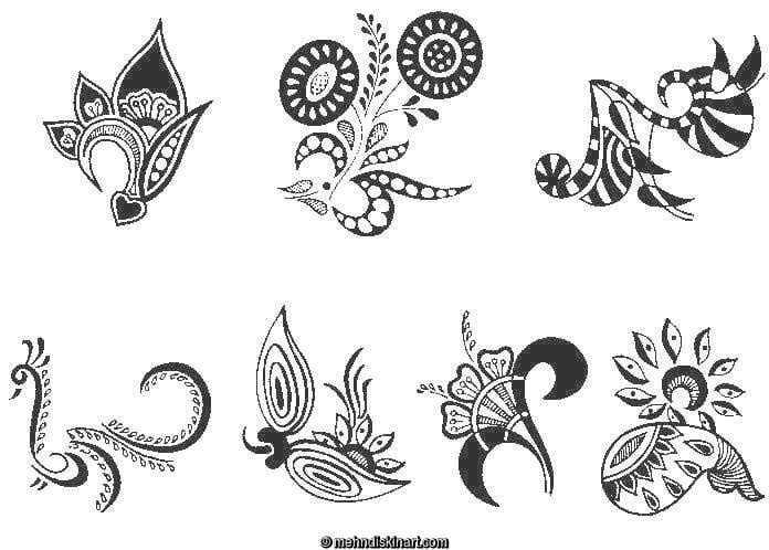48 Henna Tattoo Designs Printable