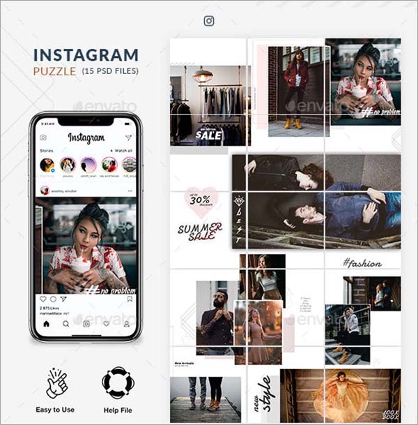 48 Instagram Puzzle Templates Free Downloads