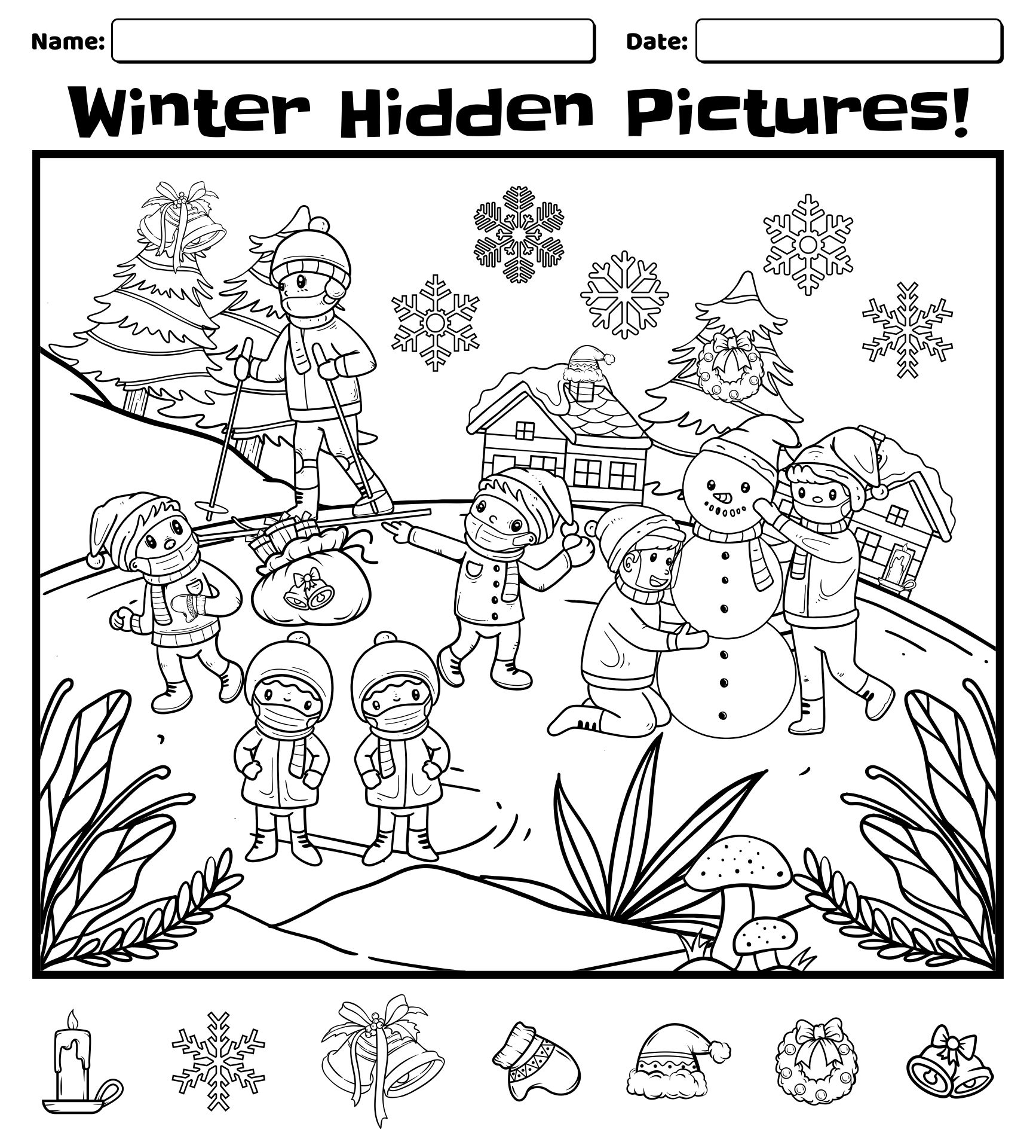 5 Best Images Of Hard Hidden Objects Printable Worksheet Adult Hidden 